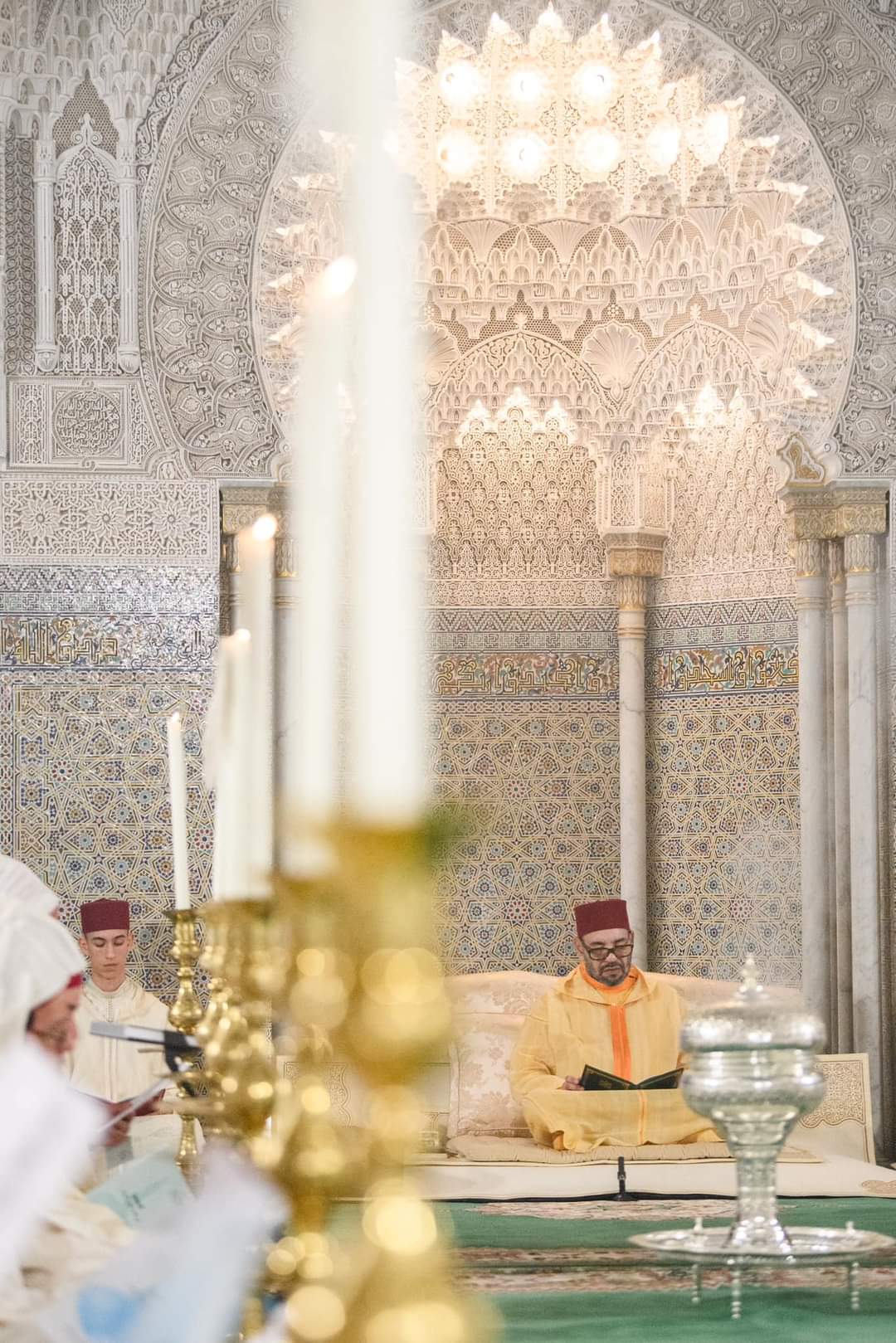 أمير المؤمنين يترأس بمسجد حسان بالرباط حفلا دينيا إحياء لليلة المولد النبوي الشريف