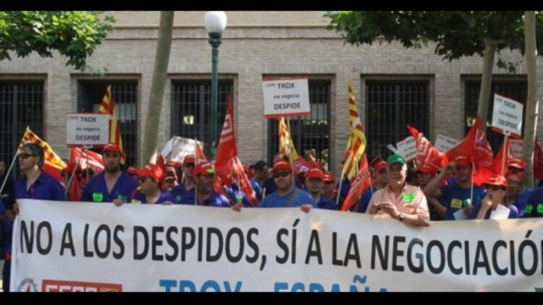 احتجاج عمال شركة ”تروكس”الألمانية بسبب تحويل أنشطتها الصناعية إلى المغرب