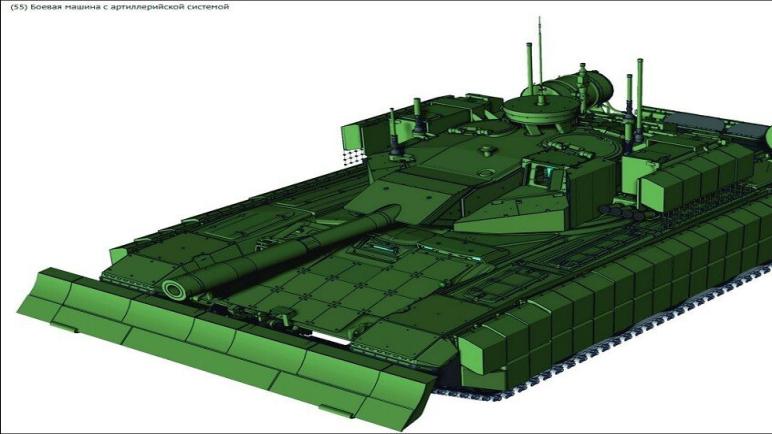 كشف روسيا عن دبابة روبوتية مزودة بمدفع قصير