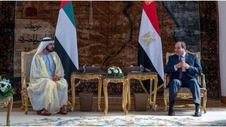 تفاصيل لقاء السيسي مع حاكم دبي في القاهرة